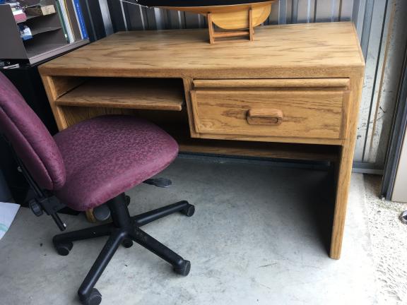 South Burlington Vt Oak Desk Chair