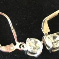 CZ Silver Pierced Earings for sale in Royal Oak MI by Garage Sale Showcase member FurNace25, posted 04/25/2018