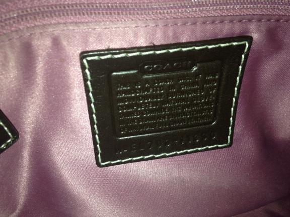 Coach Hampton Signature Leather Handbag