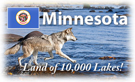 Minnesota, Land of 10,000 Lakes!