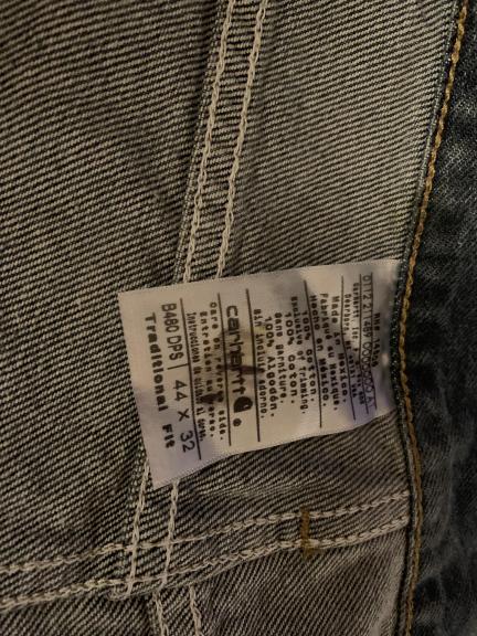Carhartt 44 x 32 Traditional Fit Jeans