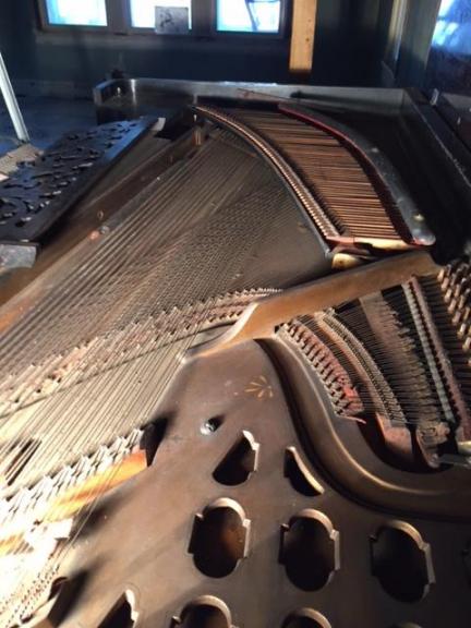 Antique Victorian Grand Square Piano