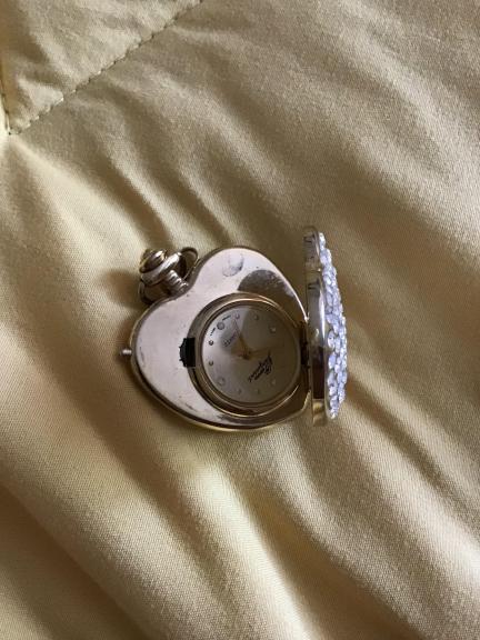 Heart pendant with watch