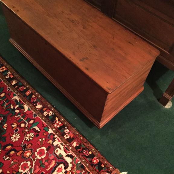 1855 pine hope chest