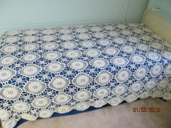 VINTAGE HAND CROCHETED BEDSPREADS
