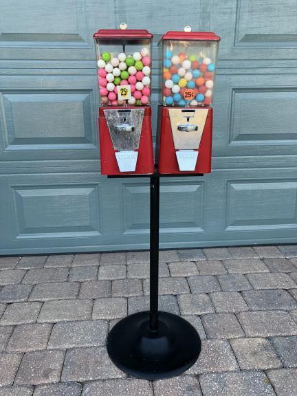 Twin Gumball Vending Machines