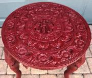 Elephant Three-Legged Carved Side Table for sale in Bonita Springs FL