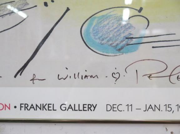 PETER MAX POSTER (WITH DEDICATION)