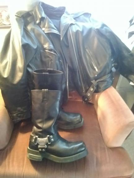 Black leather jacket for sale in Mc Kean PA