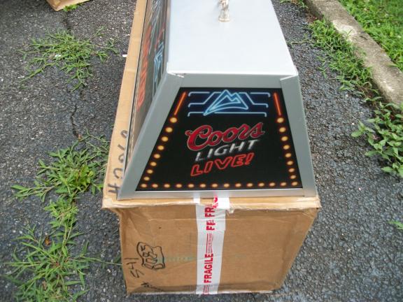 Coor's Light Hanging Sign