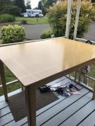 Counter High Maple Dining Table and 2 stools for sale in Albany OR