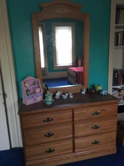 Two single beds with matching dressers