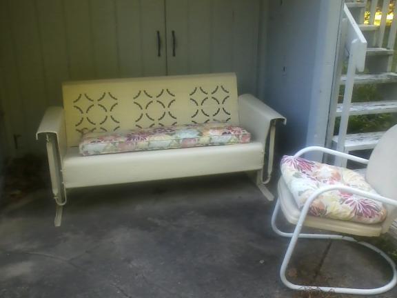 Vintage Glider & Chair
