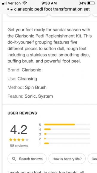 Clarisonic Pedi Sonic Foot Transformation System