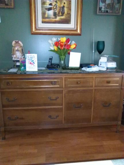 Dining room hutch and matching cabinet