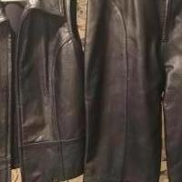 Leather pants and vest pants size 30/30 vest medium for sale in Muskegon MI by Garage Sale Showcase member gloria4442, posted 10/13/2019