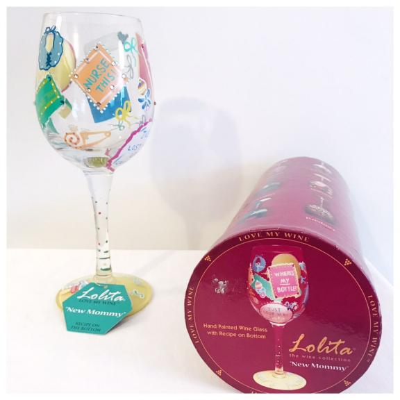 Lolita "New Mommy" Wine Glass for sale in Swansea SC
