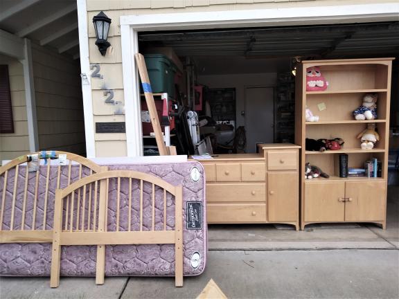 Solid maple "Pali" 4 piece bedroom set that  goes from infant-toddler-youth-teen