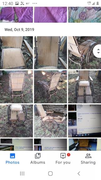 Antique Gendron Wooden wheelchair for sale in Newton NC