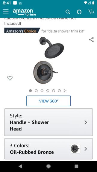 Delta shower head and shower valve body for sale in Sorrento FL