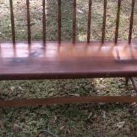 Plank bottom ,spindle back bench for sale in Sebastian FL by Garage Sale Showcase member Cervera, posted 11/28/2019