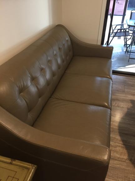 Leather sofa 3 person like new for sale in Sebastian FL