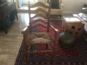 Ladder back rush bottom arm chair for sale in Sebastian FL