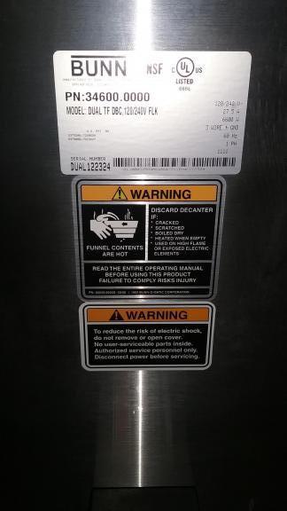 Bunn Commercial Dual Coffee Brewer