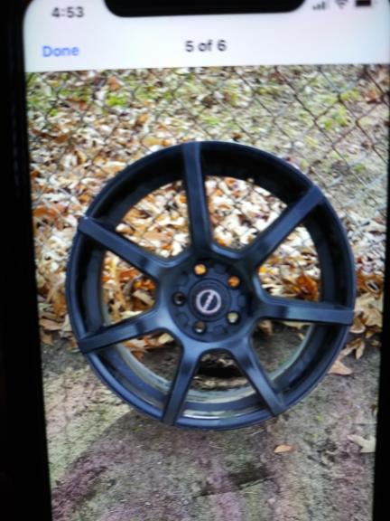 4 18" custom blk rims off 2016  chrysler 200 great condition for sale in Glen Burnie MD