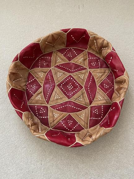 Egyptian Leather Poof for sale in Martinez GA