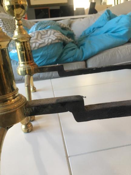 Antique andirons