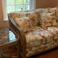 Wicker loveseat for sale in Mullica Hill NJ by Garage Sale Showcase member Michelemc23, posted 11/08/2019