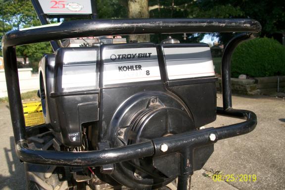 Troy Bilt black 25th Anniversary Rototiller