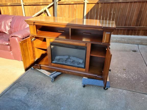 Electric Fireplace Console