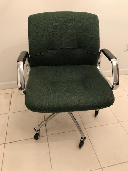 Office desk and chairs