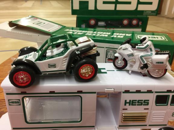 HESS 1998 RV with Dune Buggy & Motorcycle