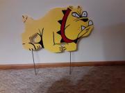 Bulldog Yard Sign    Hand Crafted for sale in Batavia IL