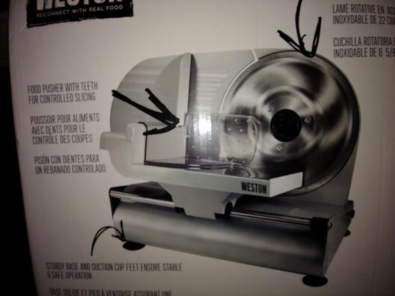 Weston 9 inch Meat Slicer