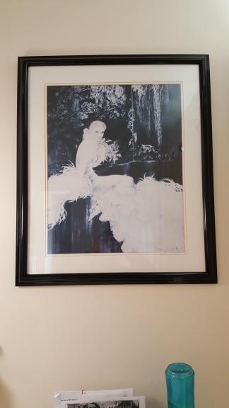 Louis Icart "Orchids" Print.  Framed for sale in Sterling Heights MI