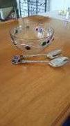 Decorative Salad Bowl and Utensils for sale in Sterling Heights MI