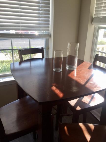 Pub Table with Four Chairs