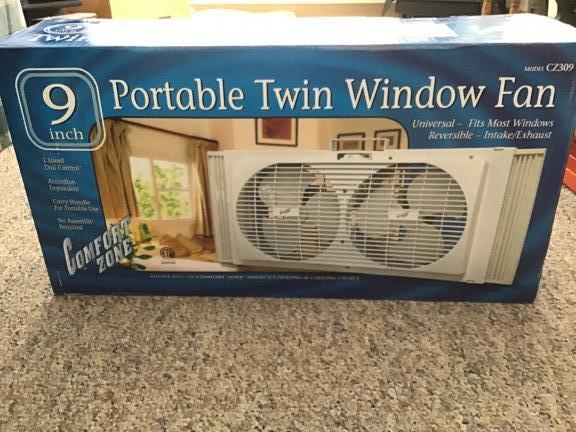 Twin window fan for sale in Rutland VT