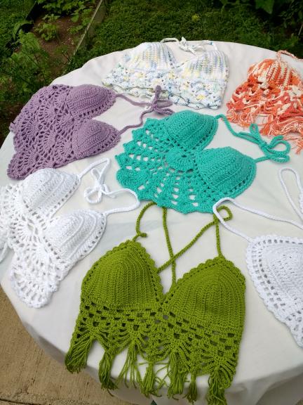 Hand crochet summer tops for sale in Uvalde TX