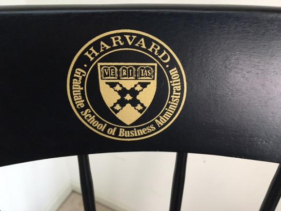 Harvard Business School Logo Rocking Chair