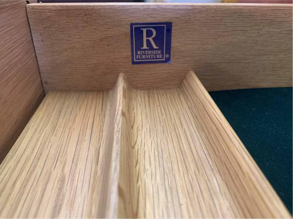 Solid oak roll top desk