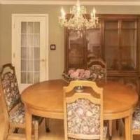 Elegant Solid walnut wood Dining room Set for sale in New City NY by Garage Sale Showcase member Slinger23, posted 04/06/2021