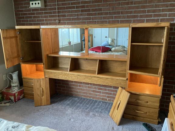 Honey Oak Bedroom set