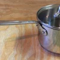 Emeril 3 Quart Copper Core Stainless Steel Stock Pot for sale in Van Buren AR by Garage Sale Showcase member thibthethib, posted 07/08/2021