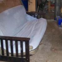 Futon brown for sale in Burr Oak MI by Garage Sale Showcase member rock416, posted 10/28/2021