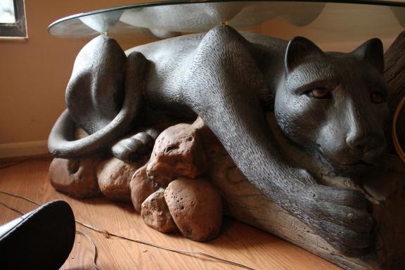 Panther Glass Top Table for sale in Seminole FL